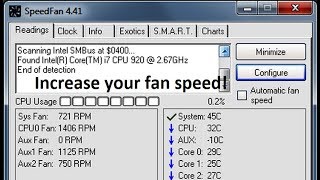 How to Increase CPU fan speed on Windows 7/8/10