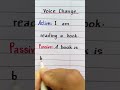 I am reading a book | Voice Change | Active and Passive | Best Handwriting