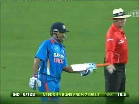 Dhoni Bat Flying!! - YouTube