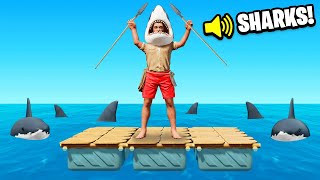 TRYING TO SURVIVE AT SEA Challenge (Raft)