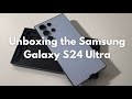 [SILENT UNBOXING]: samsung galaxy s24 ultra 💙 | academickay