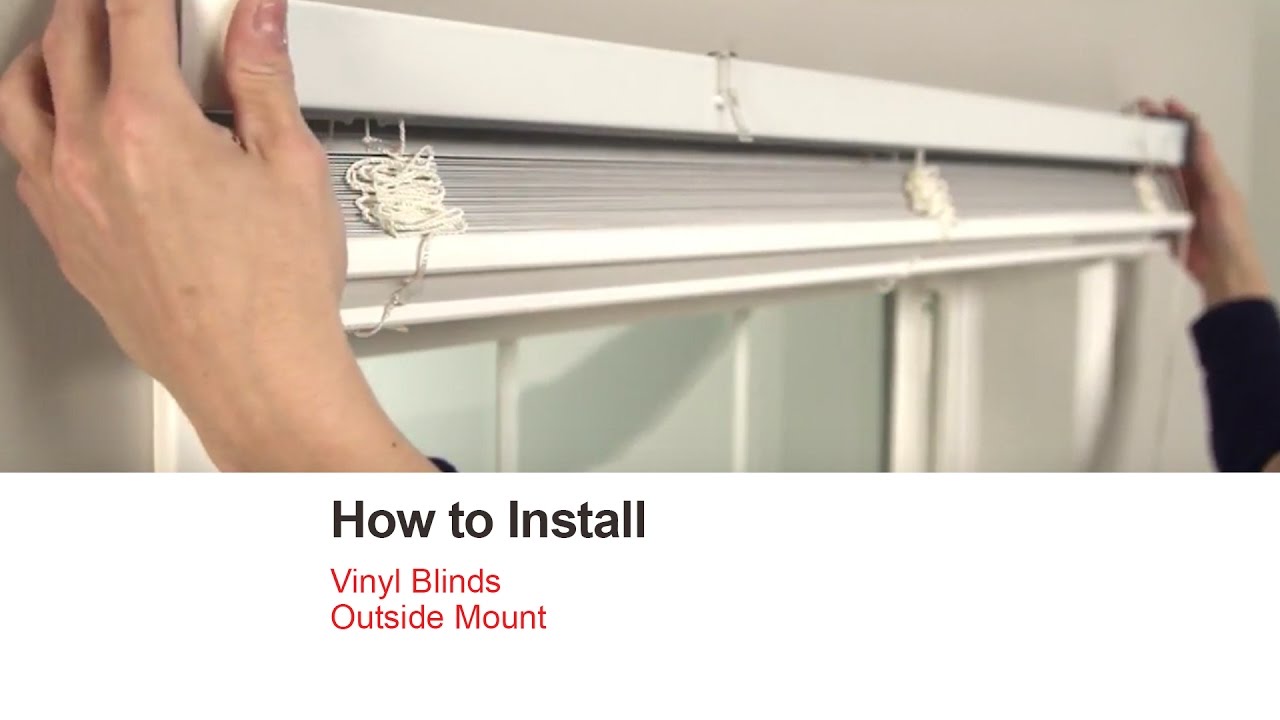 Bali Blinds | How To Install Vinyl Blinds - Outside Mount - YouTube