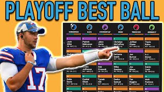 NFL Playoffs Best Ball Strategy + Drafts