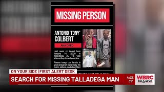 Search for missing Talladega man