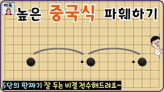 바둑 포석 판짜기 -  높은 중국식이 나왔네요~