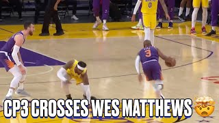 Chris Paul Makes Wes Matthews Touch Earth