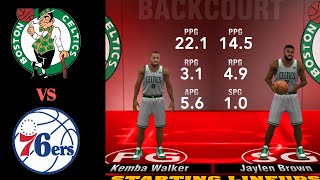 Celtics vs 76ers highlights part.1 nba2k20