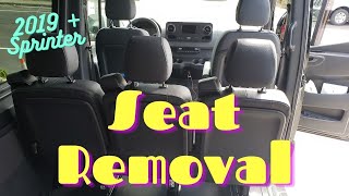 How To Remove Mercedes Sprinter Van Rear Seats VS30 907