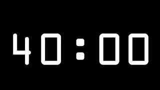 40 Minute Timer with Alarm (Count Up Stopwatch)