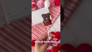 Teddy Bear Cake pops for Valentines Day! 🧸❤️