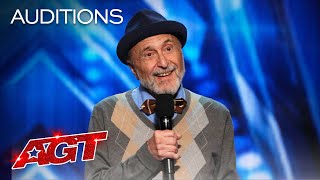 Eighty-Year-Old Comedian Marty Ross Tells Funny Stories About His Age - America's Got Talent 2020