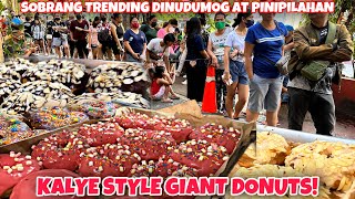 SOBRANG TRENDING NA STREET STYLE KANTO GIANT DONUTS | MANILA STREET FOOD