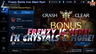 [FF7: Ever Crisis] - Frenzy is BACK! Get your 1k crystals & see how many cleared CRASH!