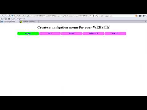 how to create a website navigation menu with notepad how to create a website navigation menu with notepad