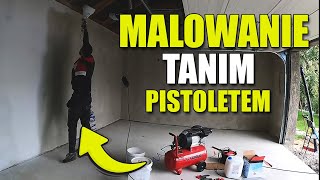 Pierwszy raz maluję natryskowo. Tani pistolet i kompresor do malowania.