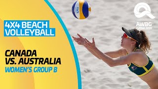 Beach Volleyball 4x4 - Canada vs Australia | Women's Group B Match |ANOC World Beach Games 2019|Full