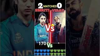 Smarti vs Virat Kohli#smriti #Virat Kohli #ipl #cricket #rcb #shorts