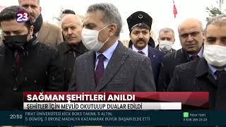 SAĞMAN ŞEHİTLERİ ANILDI