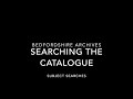 Searching the online catalogue for subjects