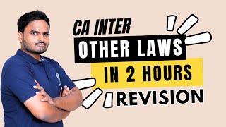 P2B Other Laws | LAW REVISION | CA INTER | Jan 2025 EXAMS