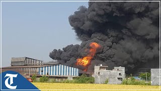 Massive fire breaks out at chemical factory in Punjab’s Kurali