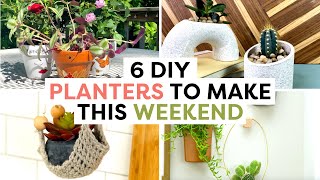 6 Unique Planter Hacks \u0026 DIYs | DIY Planter Ideas