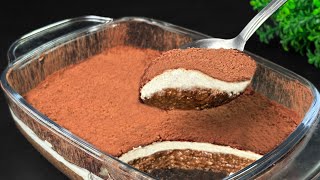 Oatmeal - Tiramisu! No sugar! Healthy dessert in 5 minutes!