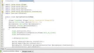 Java Programming Tutorial -SpringLayout.Constraints-15- public void setConstraint(String edgeName ,