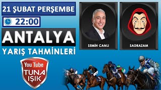 Semih CANLI \u0026 Sadrazam 21 Şubat ANTALYA Koşu Yorumları