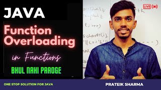 What is Function Overloading Computer Class 10 ICSE ISC Java Programming