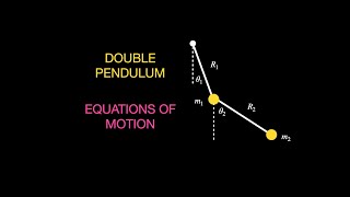 Equations of motion for a double pendulum