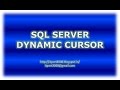 Dynamic Cursors in SQL Server
