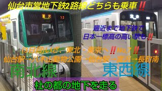 (3日目)いざ、東北・東京へ‼️No,7‼️仙台駅→八木山動物公園→仙台駅→富沢→長町南・仙台地下鉄2種類乗るよ❗️