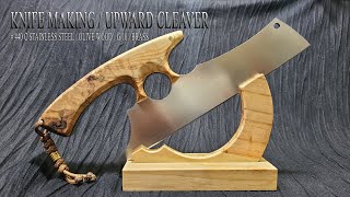 KNIFE MAKING / UPWARD CLEAVER 수제칼 만들기 #94