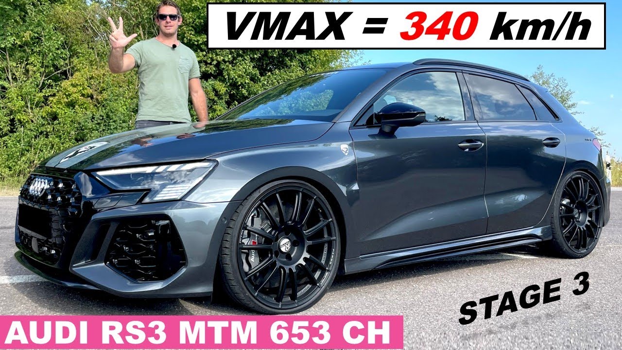 Essai Audi RS3 MTM 653 CH – Je prends plus de 300 km/h en RS3 !
