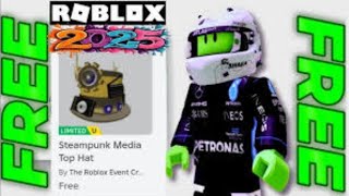 Roblox സൗജന്യ ഇനം എങ്ങനെ നേടാം | സ്റ്റീംപങ്ക് മീഡിയ ടോപ്പ്Hat UGC ലിമിറ്റഡ് | Roblox പുതുവർഷ ഇനങ്ങൾ