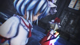 【東方MMD】スカーレット姉妹で命に嫌われている　歌詞付き　レミリア、フラン