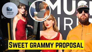 Travis Kelce Surprises Taylor Swift with Flowers at the 2025 Grammys