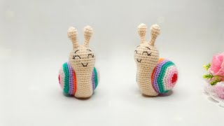 Simple and fast 👍 Crochet crochet snail / Amigurumi toy🌈