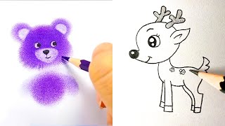 EASY AND COOL DRAWING TRICKS. SIMPLE DRAWING TUTORIALS AND TIPS