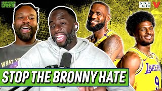 Draymond Green \u0026 Baron Davis CALL OUT critics of LeBron \u0026 Bronny James playing together on Lakers