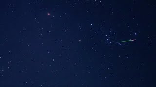 オリオン座流星群極大日前日の流れ星（SONYα7SⅢリアルタイム動画）