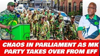 CHAOS IN PARLIAMENT AS MK PARTY TAKES OVER FROM EFF