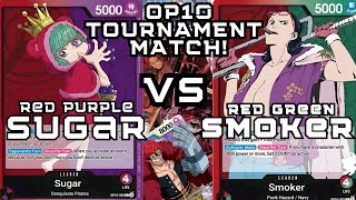 [TOURNAMENT] Red Purple Sugar 赤紫シュガー VS Red Green Smoker 赤緑スモーカー | OP10 | OPTCG | StreetfoodKingsPH