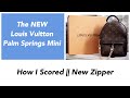 LOUIS VUITTON PALM SPRINGS MINI BACKPACK 2020 // How I scored // New Zipper