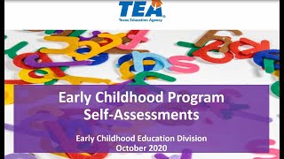 Early Childhood Program Self-Assessment