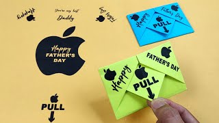 DIY - 2021 Surprise Message Card for FATHER'S DAY | Pull Tab Origami Envelope Card for BEST DADDY