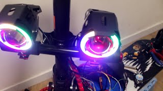 how to install LED LIGHTS to electric scooter m365