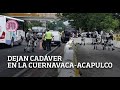 Dejan cadáver en cajuela de auto en la autopista Cuernavaca-Acapulco