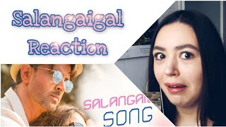 Tamil: Salangaigal Song - War | Hrithik Roshan, Vaani Kapoor, Vishal \u0026 Shekhar | GERMAN REACTION